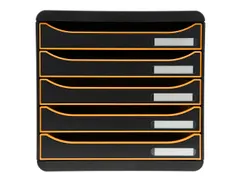 BIG BOX PLUS BlackOf fice zw/mandarijn/zw