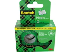 Magic Tape plakb 19mmx75m disp+3 rol ophangb