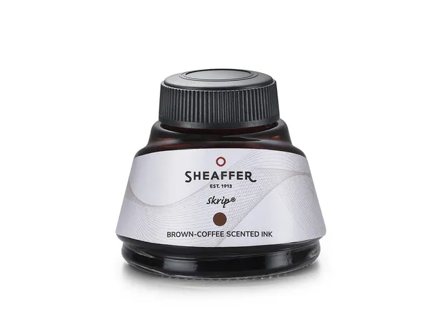 Inktpotje Sheaffer bruin inkt met koffiegeur 50ml
