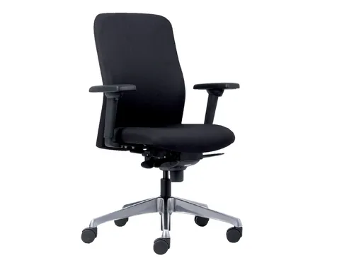 Bureaustoel Euroseats Milano synchroom zwart
