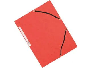 Elastomap A4 Met 3 Kleppen Karton Rood Voor 200 Vel Pak 10 Stuks - 2