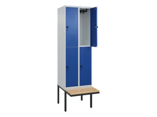 Dubbeldekse dekenkist,HxBxD 2120x600x815mm,2x2vak.,vak B 300mm