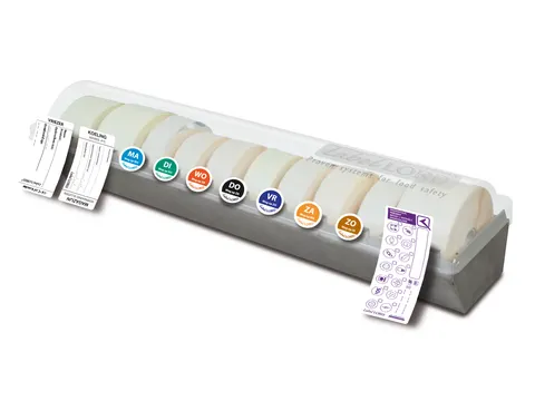 Voedseletikketen Dispenser inclusief 7 dagen vulling Aqualabel