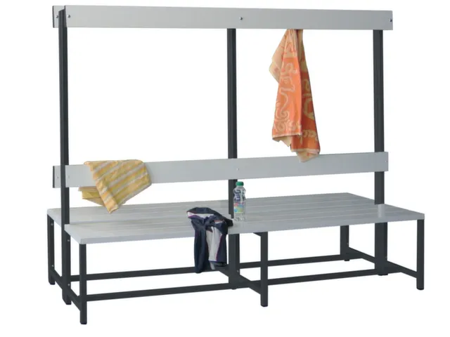 banc double,HxLxP 1600x2000x770mm,piètement RAL7016