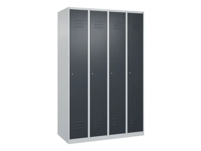 locker voor scheiding van kleding,HxBxD 1850x1200x500mm,4vak