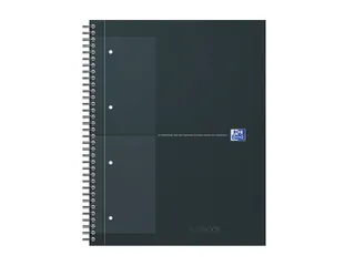 Spiraalblok Oxford International Notebook A4+ ruit 5x5mm Zwart - 2
