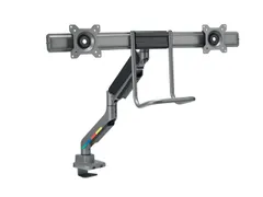 Bras 2 écrans Kensington SmartFit avec traverse et poignée