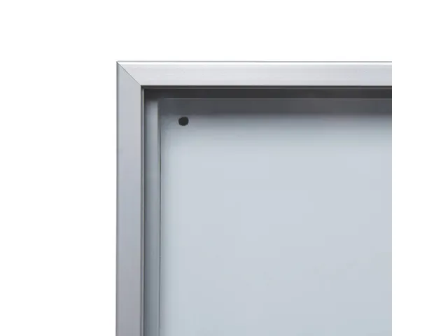 Vergrendelbaar notitiebord Indoor Slim 10xA4 met Schuifdeuren Zilver