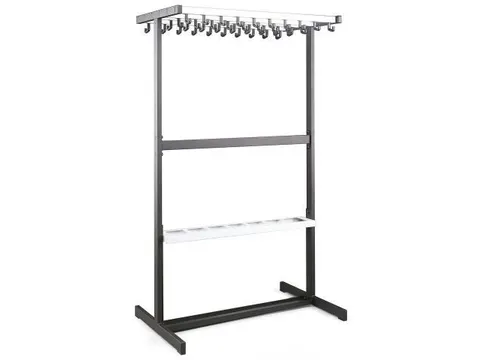 Garderoberek 38Jashaken Hoedenplank Dubbelzijdig Parapluhouder