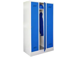 locker,HxBxD 1850x900x500mm,3vak,vak B 300mm,RAL7035,front RAL6011