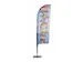 Beach Flag Fiber Small voor Wind of Drop print excl. voet
