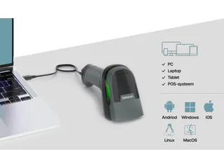 Safescan 330-W Barcodescanner met standaard 1D en 2D barcodes USB-A - 6