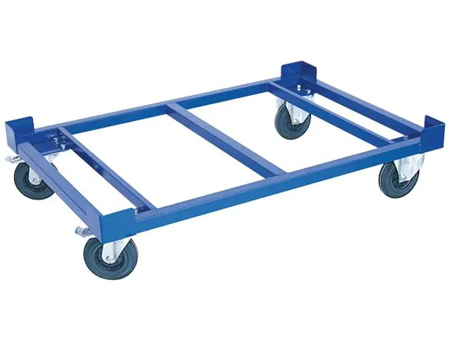 Onderwagen Eurobakken En Pallets Staal 1200x800mm 1000kg Ral5010