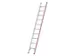 ladder,eenzijdig,10,verstevigde treden,balk L 2,72m,aluminium