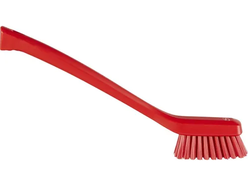 Vikan Hygiene smalle borstel Rood lange steel