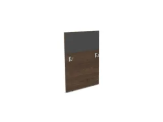 baliepaneel bureau aanbouw links 800mm NV bruin hickory antraciet - 1