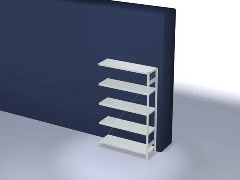 systeemstelling,aanbouwveld,HxBxD 2000x1310x435mm,vakl. 315kg