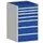 ladekast HxBxD 1000x650x650mm 7laden romp RAL7035 front RAL5010