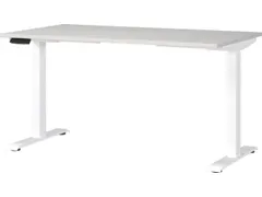 Elektrisch ihv bureau,HxBxD 720-1200x1400x800mm,blad lichtgrijs