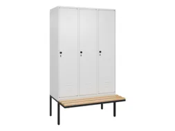 locker voor scheiding van kleding,HxBxD 2120x1200x815mm,3vak