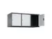 opzetkast,v. locker,3vak.,vak B 400mm,HxBxD 500x1200x500mm