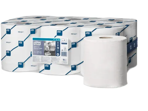 Tork 473242 Poetspapier M4 1-Laags Centerfeed Smartcore Wit