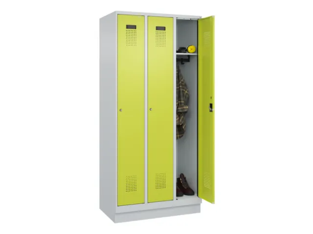 locker,HxBxD 1950x900x500mm,3vak,vak B 300mm,cil.-slot,sokkel