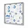 Vitrinekast Mededelingenbord Indoor Economy 6xA4 Zilver