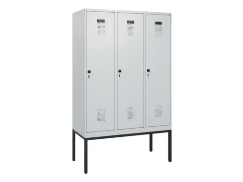 schoollocker,HxBxD 1950x1200x500mm,3vak,vak B 400mm,draaigrendel