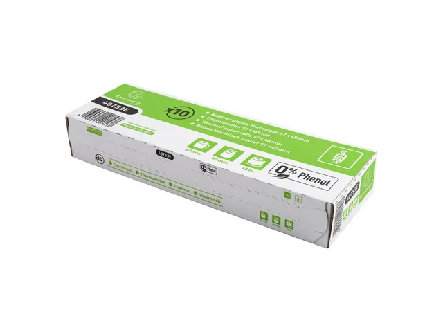 Papierrol zonder fenol voor bankkaartterminals 57x40mm