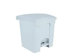 Contitop,afvalbak met pedaal 30L wit