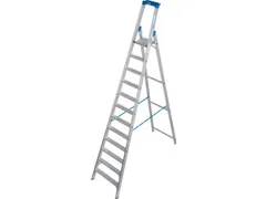 industriële ladder,eenzijdig,12treden m. R13-laag,treden met profiel