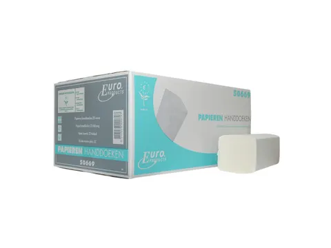 Handdoekpapier 50669 Euro Z-vouw CEL 2-Laags 21x24cm
