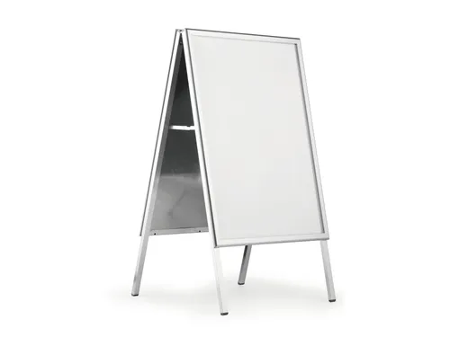 Stoepbord Aluminium Fold Outdooor A1 metaal zilver