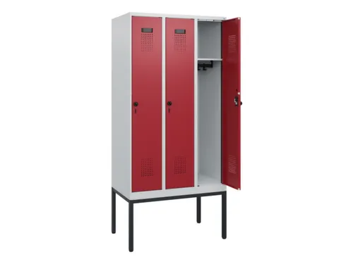 schoollocker,HxBxD 1950x900x500mm,3vak,vak B 300mm,draaigrendel