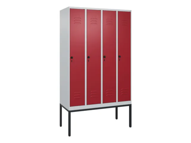locker,HxBxD 2120x1200x500mm,4vak,vak B 300mm,draaigrendel
