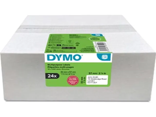 Multipack Dymo Multifunctionele Etiketten (32x57mm) 1000 etiketten