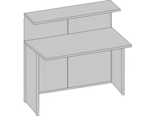 Balieprogramma Genua Basiselement Staal 1150x1160x700mm Beuken Decor - 2