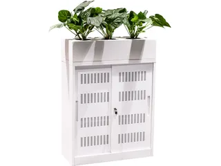 Plantenbak tbv schuifdeurkast Wit RAL9016 - 3