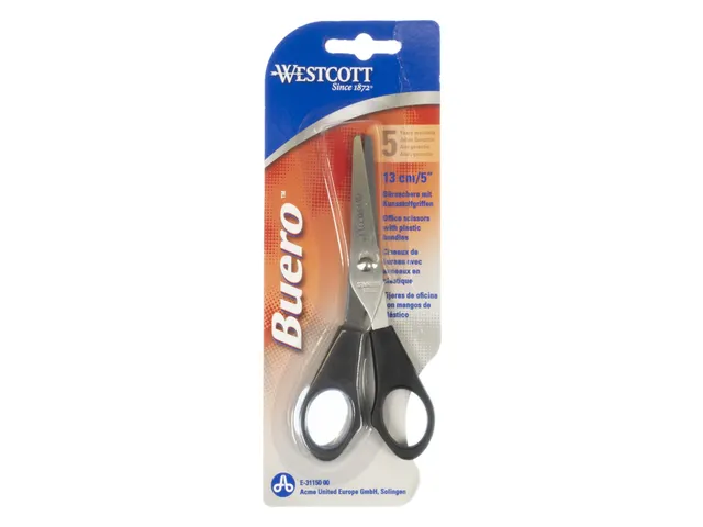 Ciseaux Westcott Buro 130mm inox manche plastique