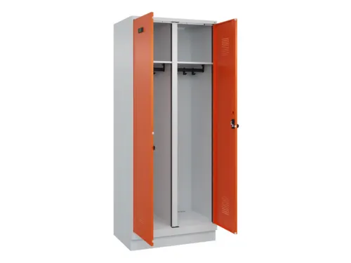 locker voor scheiding van kleding,HxBxD 1950x800x500mm,2vak