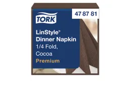 Tork 478727 LinStyle Dinnerservet Cocoa 39x39cm 1-laags 1/4-vouw
