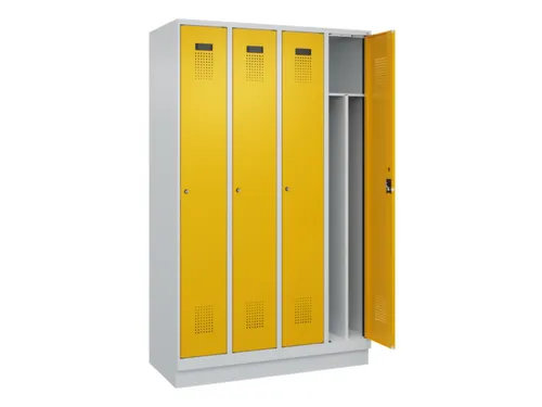 locker voor scheiding van kleding,HxBxD 1950x1200x500mm,4vak