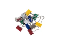 Papierklem Foldback mauly Assorti 214 15mm 12 Stuks
