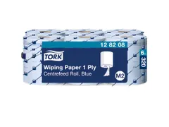 Tork 128208 M2 Wiping Poetspapier Advanced 1-laags Blauw 320m