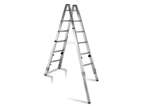 Bokladder Verstelbaar 1.80m 2x6sporten Verstelbereik 40-130/185cm