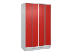 locker,HxBxD 1950x1200x500mm,4vak,vak B 300mm,cil.-slot,sokkel
