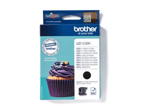 Inktcartridge Brother LC-123BK zwart
