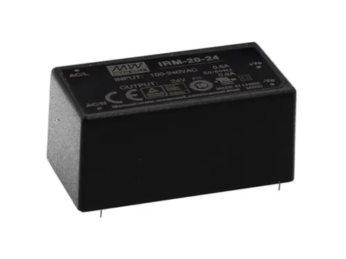 Mean Well - Voeding - 1 Uitgang - 20 W - Ingekapseld - 24 V