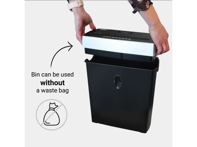 Papiervernietiger 8 Vel 4x38 mm 11 Liter